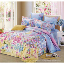 Напечатанные на заказ постельные принадлежности для кроватей Набор китайских постельных принадлежностей 40s 133 * 72 Cotton Floral